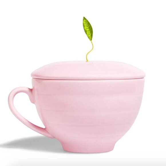 Tea Forte Café Cup Rose 8oz Rose Pink Porcelain Teacup New - Picture 6 of 7